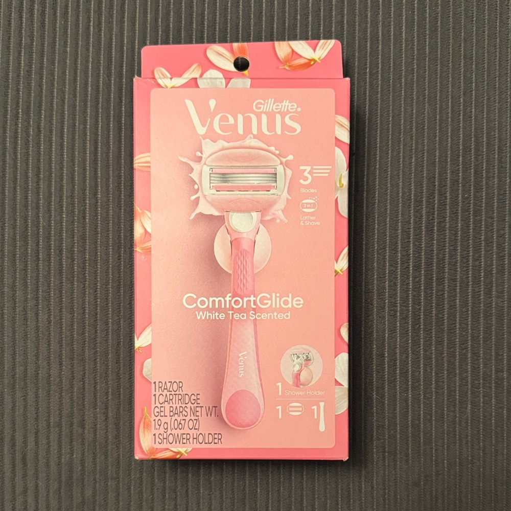 Gillette Venus ComfortGlide Razor Pink White Tea NEW IN BOX